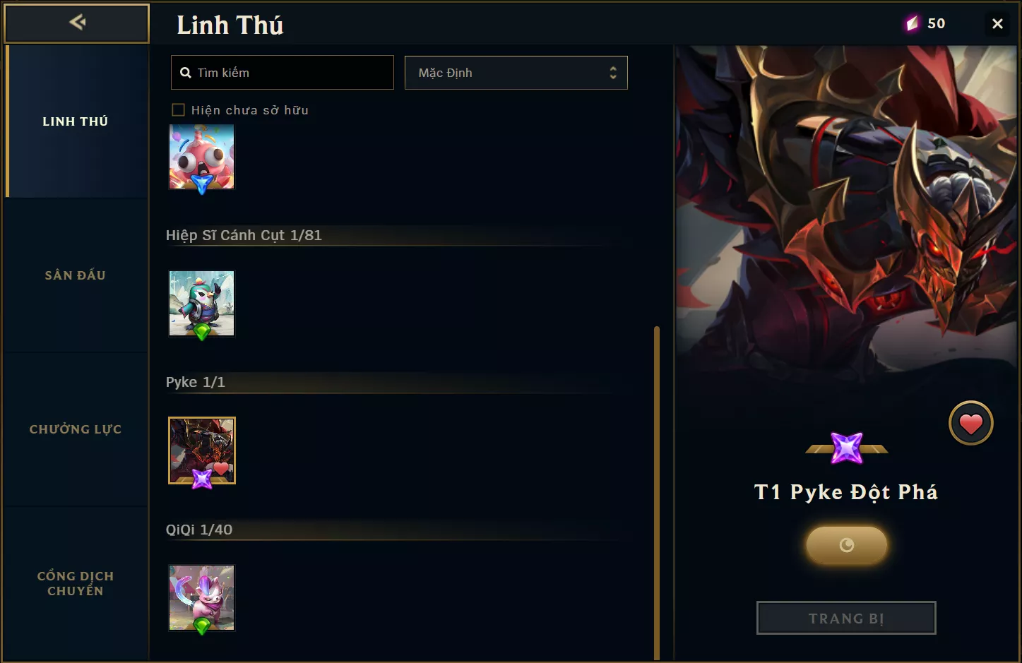 ACC CLONE TFT: T1 Pyke Đột Phá, Mail chưa xác minh, Unrank lv1